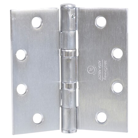 Mckinney Oil Bearing Butt Hinge, 4-1/2" x 4", US26D, QC8, Standard TA2714 4-1/2x4 26D QC8